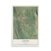 Map of Lostine, Oregon, 12 x 18 inch unframed archival matte print