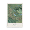 Map of Lyons, Oregon, 12 x 18 inch unframed archival matte print