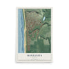Map of Manzanita, Oregon, 12 x 18 inch unframed archival matte print