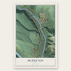 Mapleton, Oregon map print, the full design