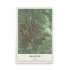 Map of Medford, Oregon, 12 x 18 inch unframed archival matte print