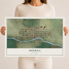 Map of Merrill, Oregon, 12 x 18 inch unframed archival matte print