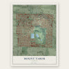 Mount Tabor, Oregon map print, the full design