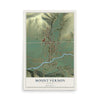 Map of Mount Vernon, Oregon, 12 x 18 inch unframed archival matte print