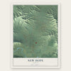 New Hope, Oregon map print, the full design