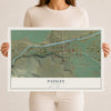 Map of Paisley, Oregon, 12 x 18 inch unframed archival matte print