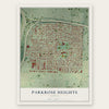 Parkrose Heights, Oregon map print, the full design