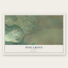 Pine Grove, Oregon map print, the full design