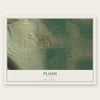 Plush, Oregon map print, the full design