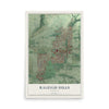 Map of Raleigh Hills, Oregon, 12 x 18 inch unframed archival matte print