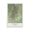 Map of Redmond, Oregon, 12 x 18 inch unframed archival matte print