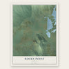 Rocky Point, Oregon map print, the full design