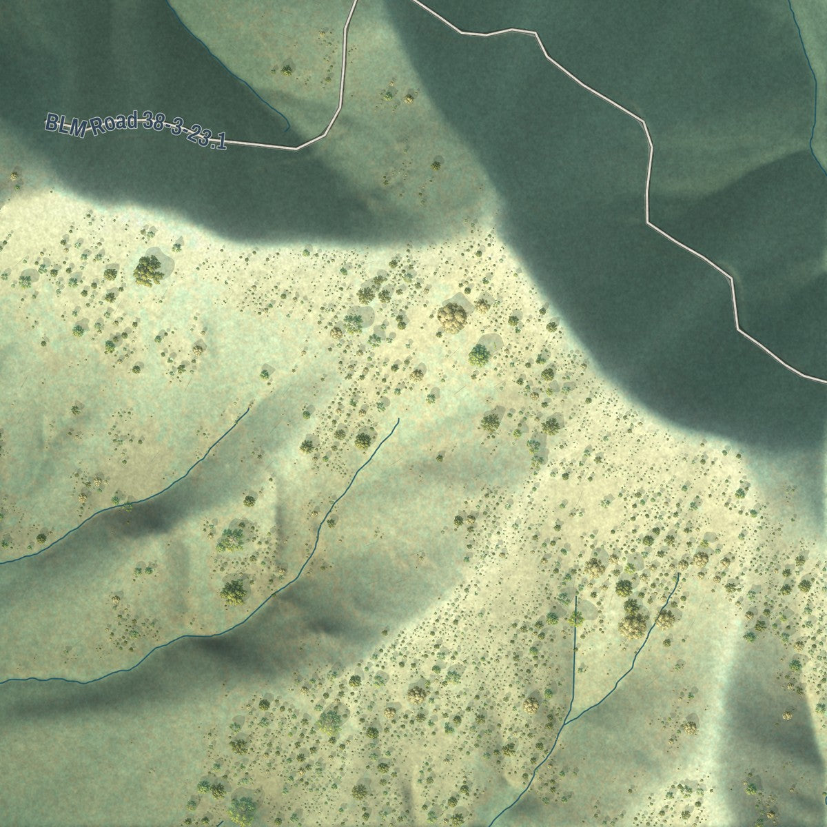 Close-up of the map of Ruch, Oregon print showing street and building detail