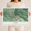 Map of Sandy, Oregon, 12 x 18 inch unframed archival matte print
