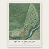 Seventh Mountain, Oregon map print, the full design