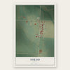 Shedd, Oregon map print, the full design