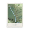 Map of Spray, Oregon, 12 x 18 inch unframed archival matte print