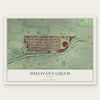 Sullivan's Gulch, Oregon map print, the full design