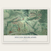 Sylvan-Highlands, Oregon map print, the full design