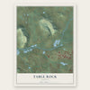 Table Rock, Oregon map print, the full design