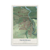 Map of Troutdale, Oregon, 12 x 18 inch unframed archival matte print