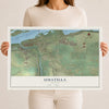 Map of Umatilla, Oregon, 12 x 18 inch unframed archival matte print