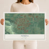 Map of Veneta, Oregon, 12 x 18 inch unframed archival matte print
