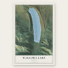 Wallowa Lake, Oregon map print, the full design
