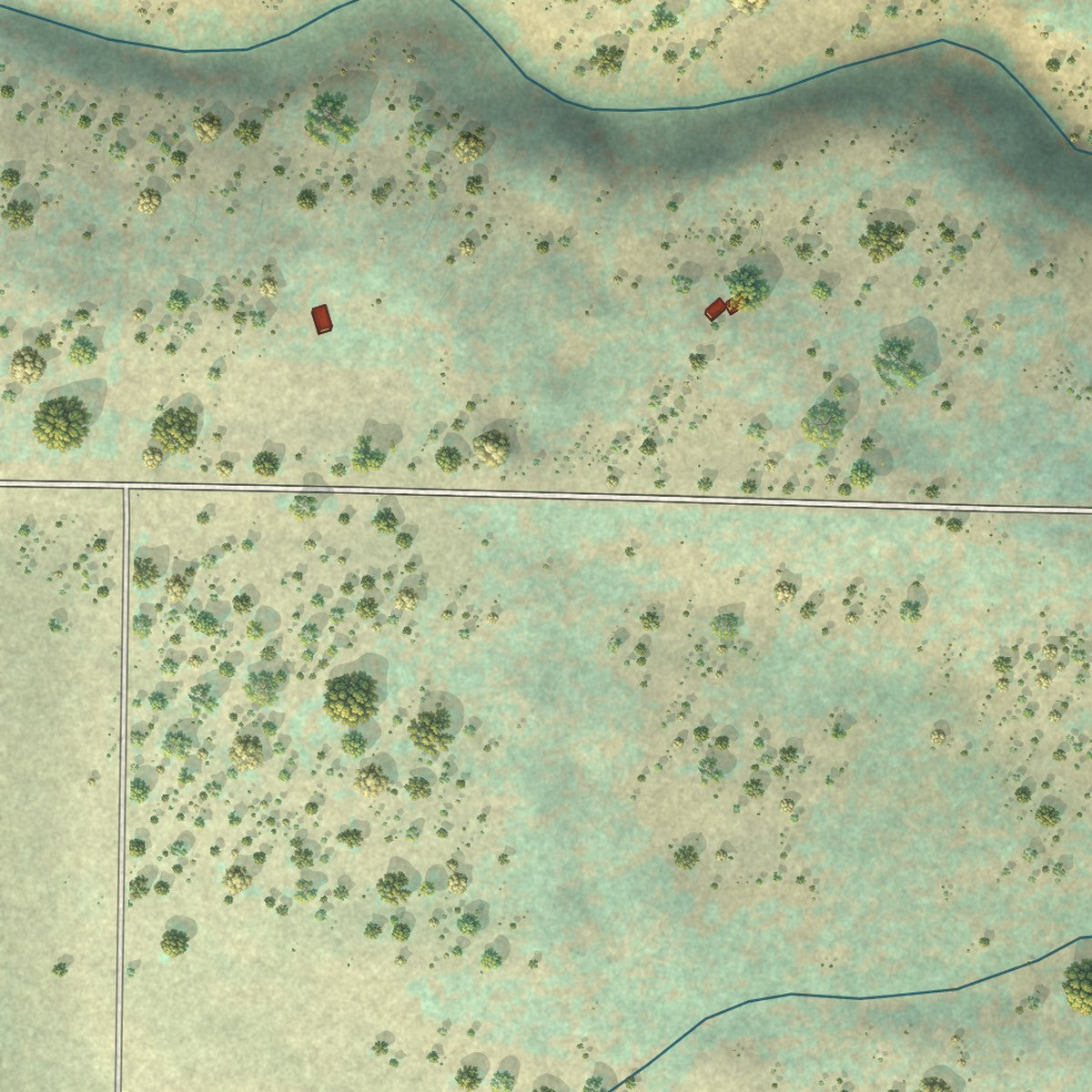 Close-up of the map of Wamic, Oregon print showing street and building detail