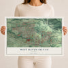 Map of West Haven-Sylvan, Oregon, 12 x 18 inch unframed archival matte print