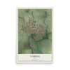 Map of Yamhill, Oregon, 12 x 18 inch unframed archival matte print