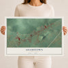 Map of Adamstown, Pennsylvania, 12 x 18 inch unframed archival matte print