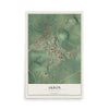 Map of Akron, Pennsylvania, 12 x 18 inch unframed archival matte print