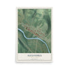 Map of Alexandria, Pennsylvania, 12 x 18 inch unframed archival matte print
