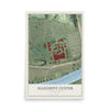 Map of Allegheny Center, Pennsylvania, 12 x 18 inch unframed archival matte print