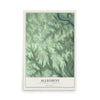 Map of Allegheny, Butler County, Pennsylvania, 12 x 18 inch unframed archival matte print