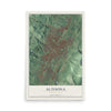 Map of Altoona, Pennsylvania, 12 x 18 inch unframed archival matte print