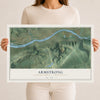 Map of Armstrong, Lycoming County, Pennsylvania, 12 x 18 inch unframed archival matte print