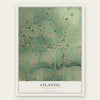 Atlantic, Pennsylvania map print, the full design