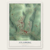 Atlasburg, Pennsylvania map print, the full design