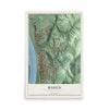 Map of Baden, Pennsylvania, 12 x 18 inch unframed archival matte print