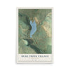 Map of Bear Creek Village, Pennsylvania, 12 x 18 inch unframed archival matte print
