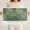 Map of the Borough of Beech Creek, Clinton County, Pennsylvania, 12 x 18 inch unframed archival matte print