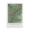 Map of the Borough of Benton, Columbia County, Pennsylvania, 12 x 18 inch unframed archival matte print