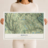 Map of Berlin, Wayne County, Pennsylvania, 12 x 18 inch unframed archival matte print