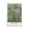 Map of Berrysburg, Pennsylvania, 12 x 18 inch unframed archival matte print