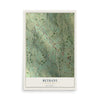 Map of Bethany, Pennsylvania, 12 x 18 inch unframed archival matte print
