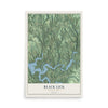 Map of Black Lick, Pennsylvania, 12 x 18 inch unframed archival matte print