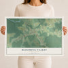 Map of Blooming Valley, Pennsylvania, 12 x 18 inch unframed archival matte print
