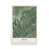 Map of Boggs, Centre County, Pennsylvania, 12 x 18 inch unframed archival matte print